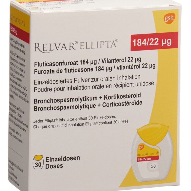 Relvar Ellipta 184/22 Anwendung Alles, was Sie wissen müssen